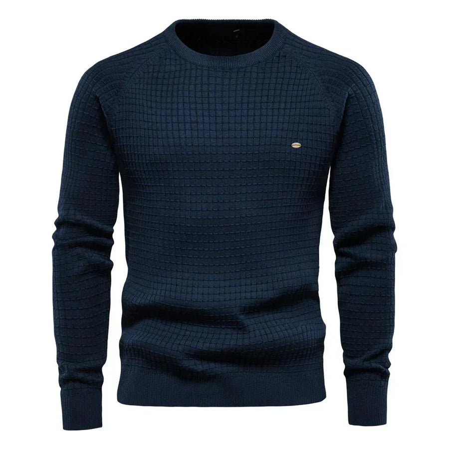 Sieghart Men's Elegant Check Pattern Sweater for Any Occasion