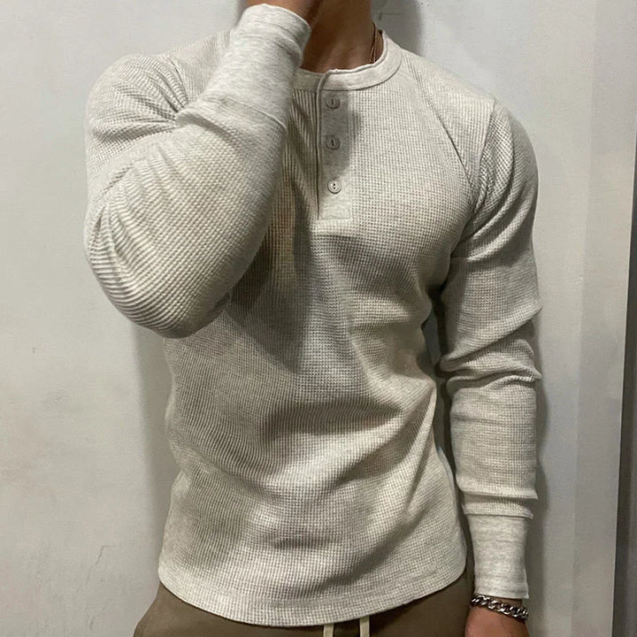 HENLEY MUSCLE SHIRT