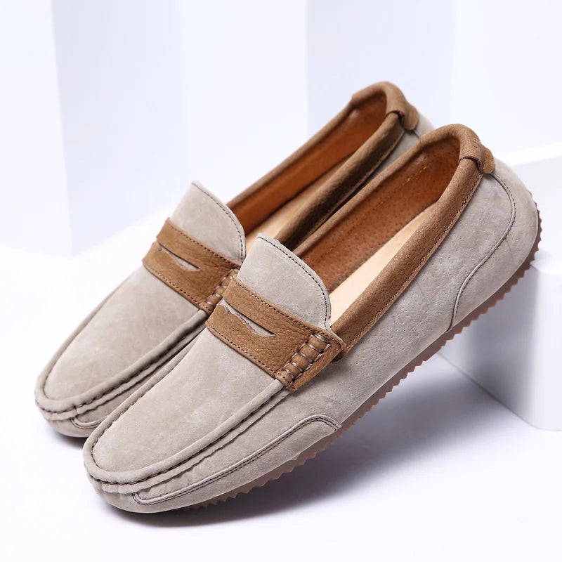 GENUINE SUEDE LOAFERS