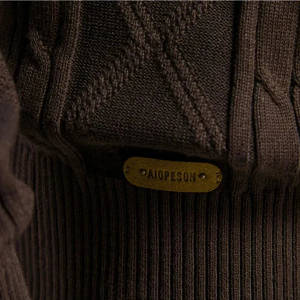 Waldemar Men's Slim Fit Cardigan with Button Placket