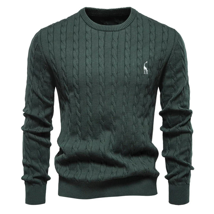 Falkner Strickmodern Herrenpullover Classic Cable Knit Sweater for Men
