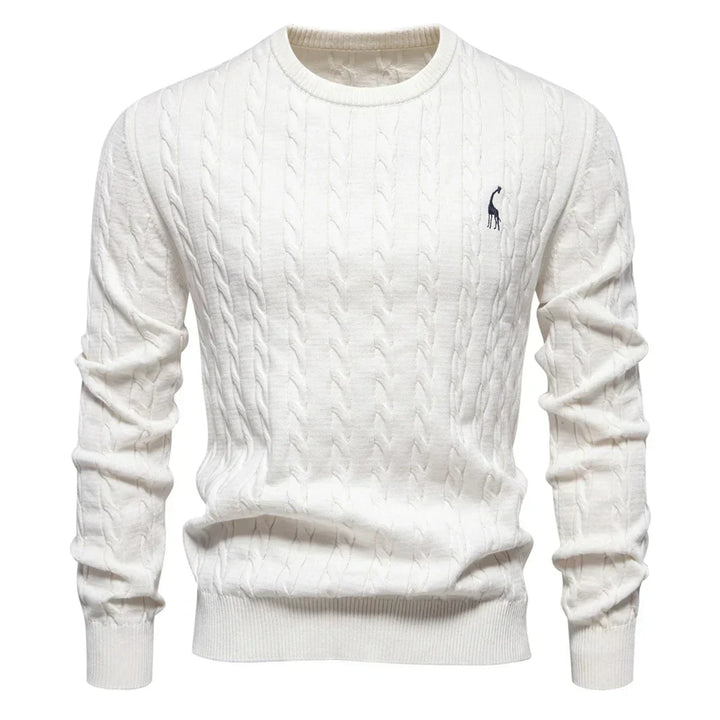 Falkner Strickmodern Herrenpullover Classic Cable Knit Sweater for Men