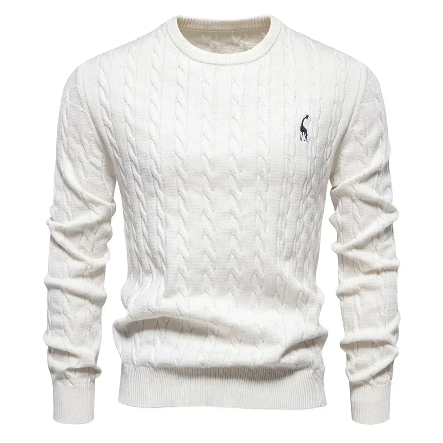 Falkner Strickmodern Herrenpullover Classic Cable Knit Sweater for Men