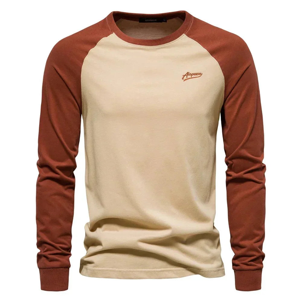 Lambert Longsleeve Raglan Shirt – Soft Breathable Cotton, Slim Fit