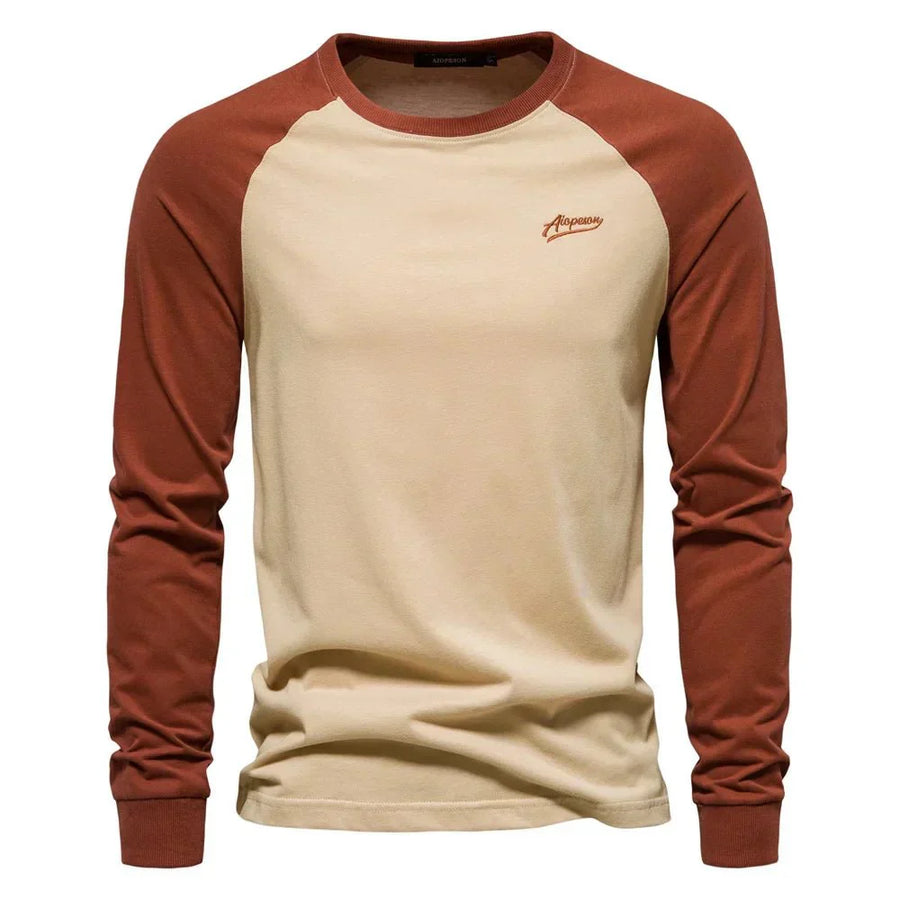 Lambert Longsleeve Raglan Shirt – Soft Breathable Cotton, Slim Fit