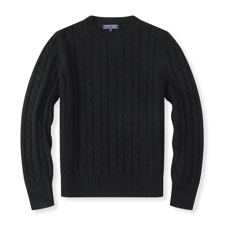 CABLE WOOL SWEATER