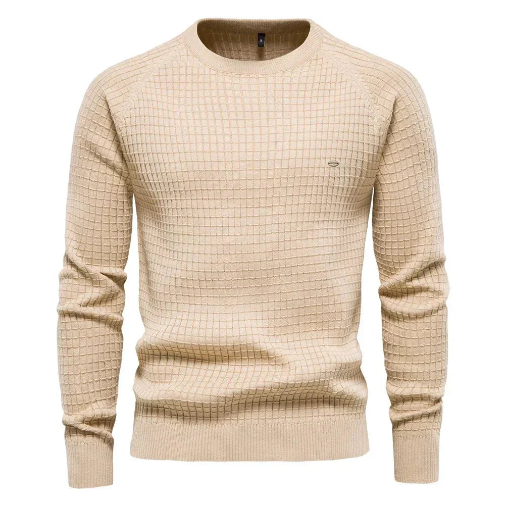 Sieghart Men's Elegant Check Pattern Sweater for Any Occasion