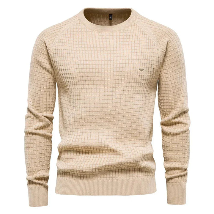 Sieghart Men's Elegant Check Pattern Sweater for Any Occasion