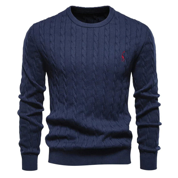 Falkner Strickmodern Herrenpullover Classic Cable Knit Sweater for Men