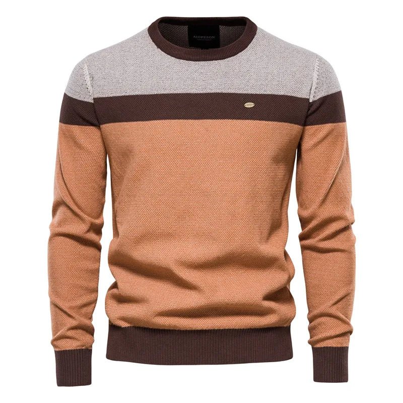 Norwin Men's Knit Jacket with Crew Neck, Soft Cotton Comfort