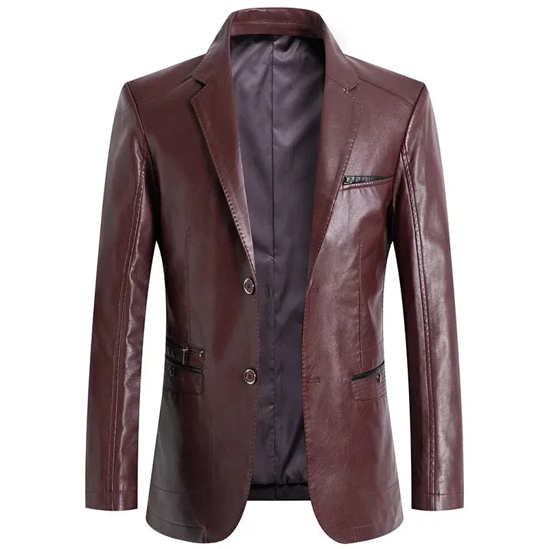 RICHY LEATHER BLAZER