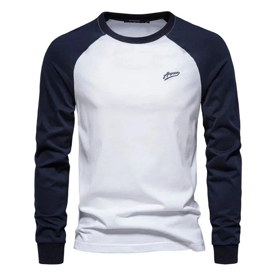 Lambert Longsleeve Raglan Shirt – Soft Breathable Cotton, Slim Fit