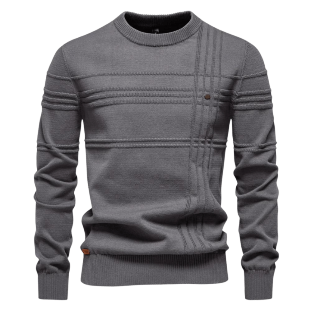 Burkhard Stylish Men's Pullover with Classic Checkered Design