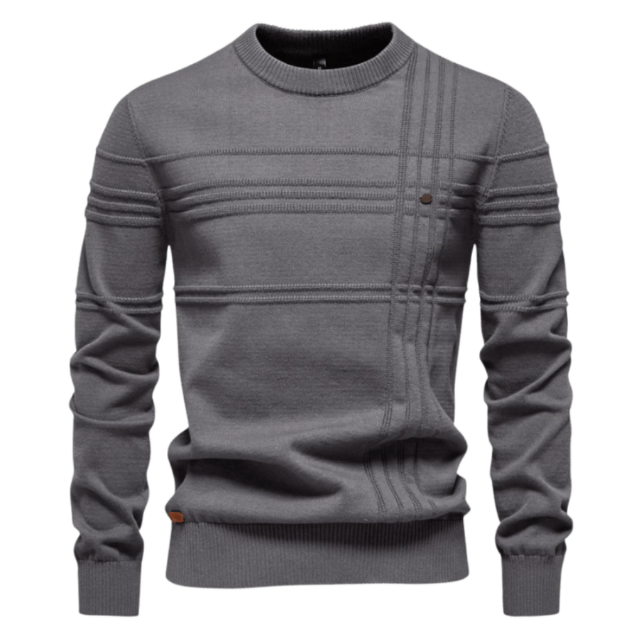 Burkhard Stylish Men's Pullover with Classic Checkered Design