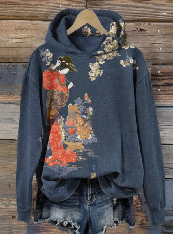 NOCTUA UKIYO-E GEISHA HOODIE