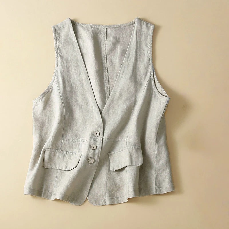 BIANCA LINEN VEST