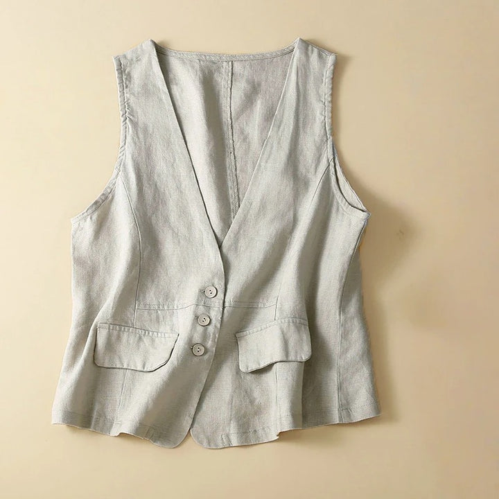 BIANCA LINEN VEST