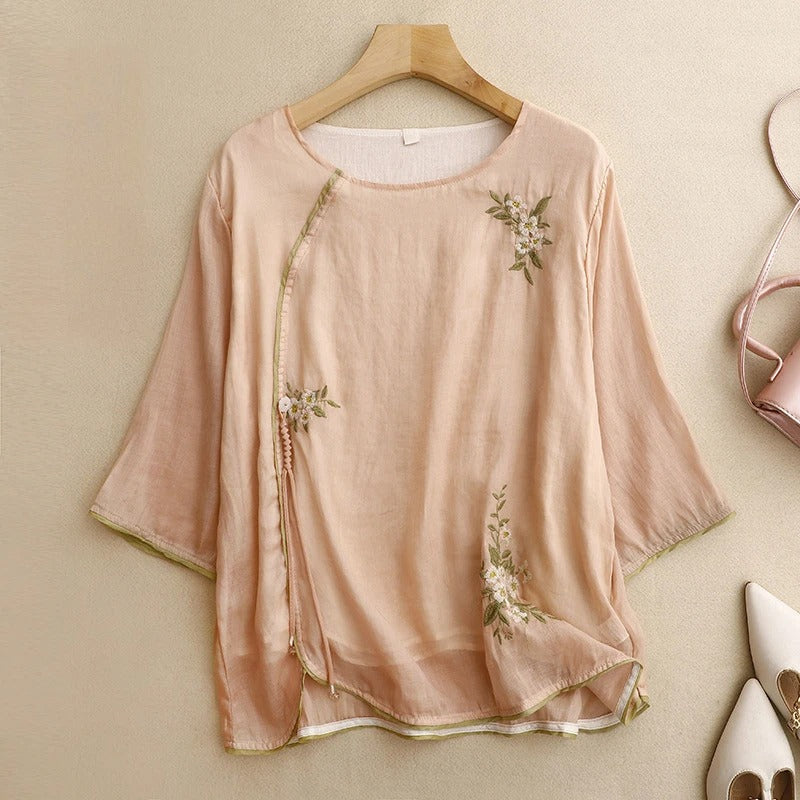 AMBER LINEN BLOUSE