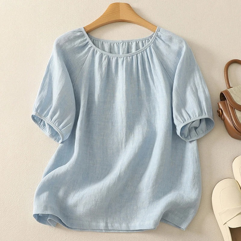 CLARA LINEN BLOUSE