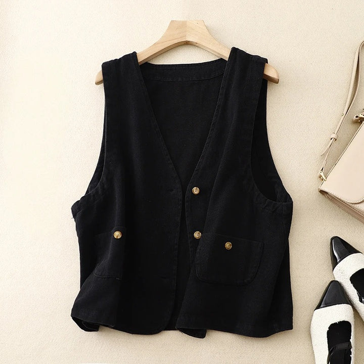 JULIA LINEN VEST