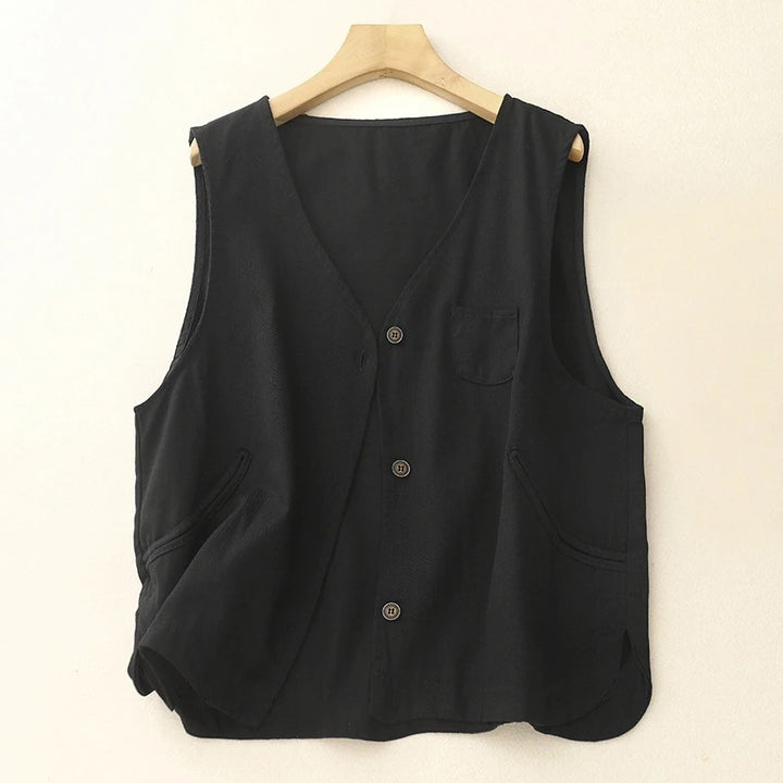 EVELYN LINEN VEST