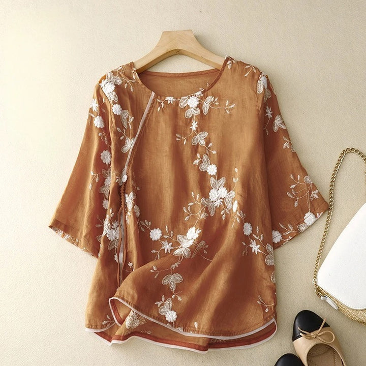 ERIN LINEN BLOUSE