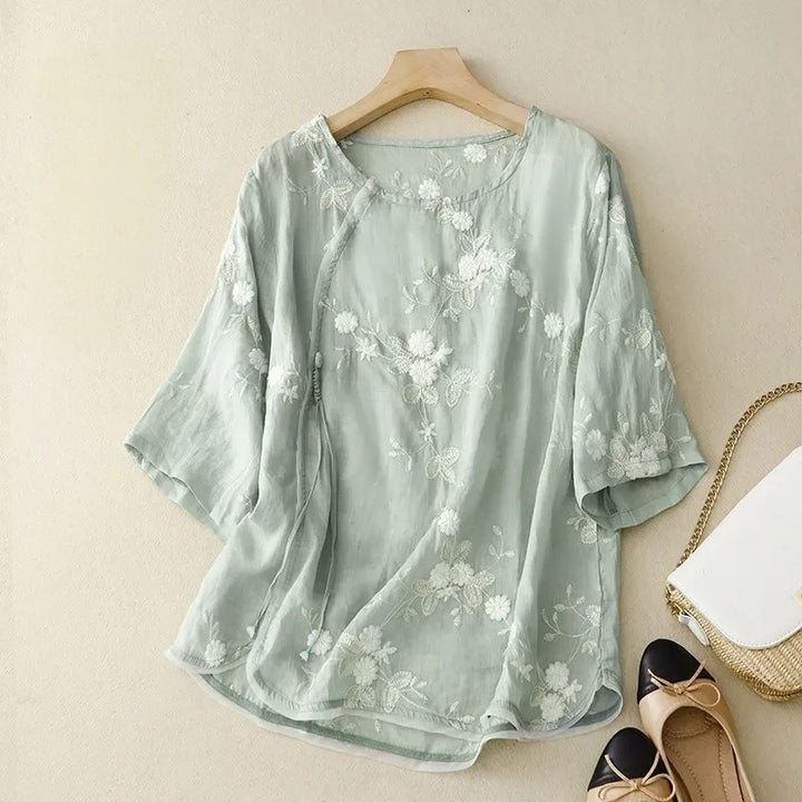 ERIN LINEN BLOUSE