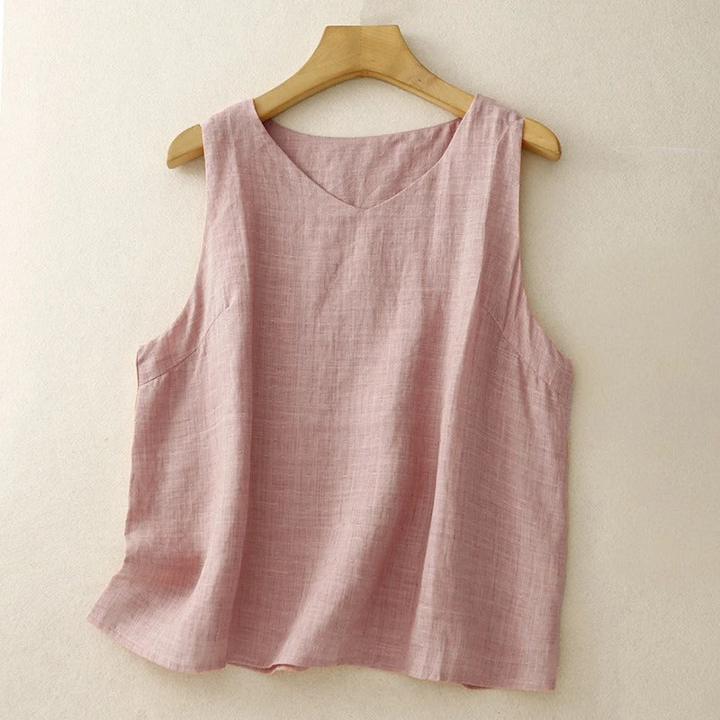 SABRINA LINEN VEST
