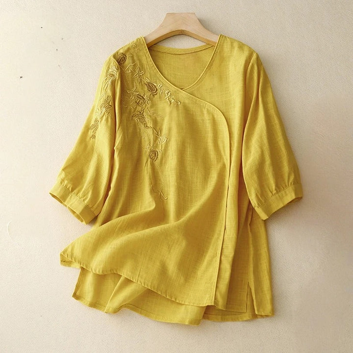 VICTORIA LINEN BLOUSE