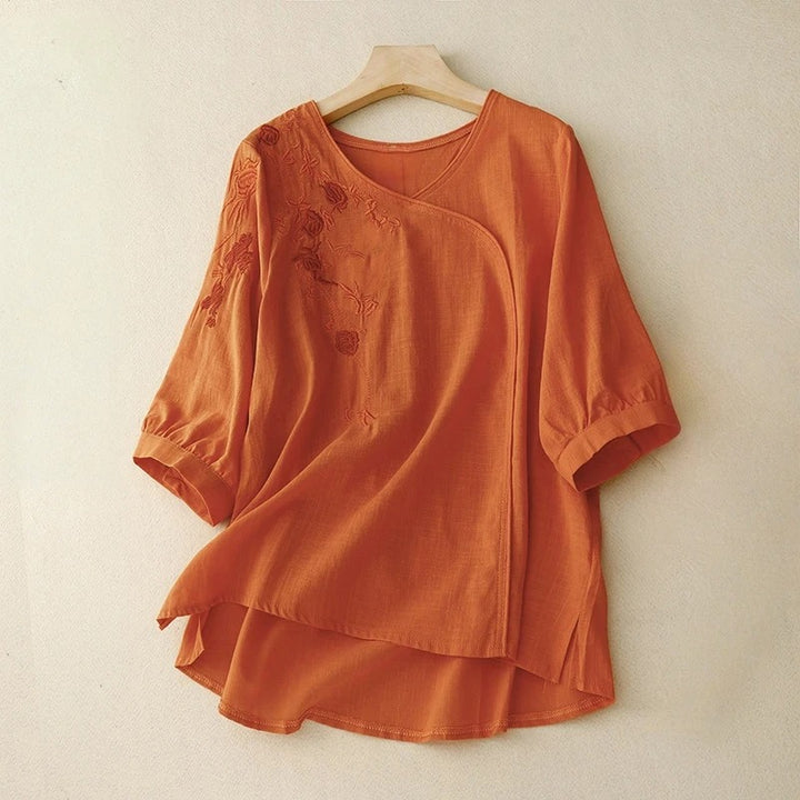 VICTORIA LINEN BLOUSE