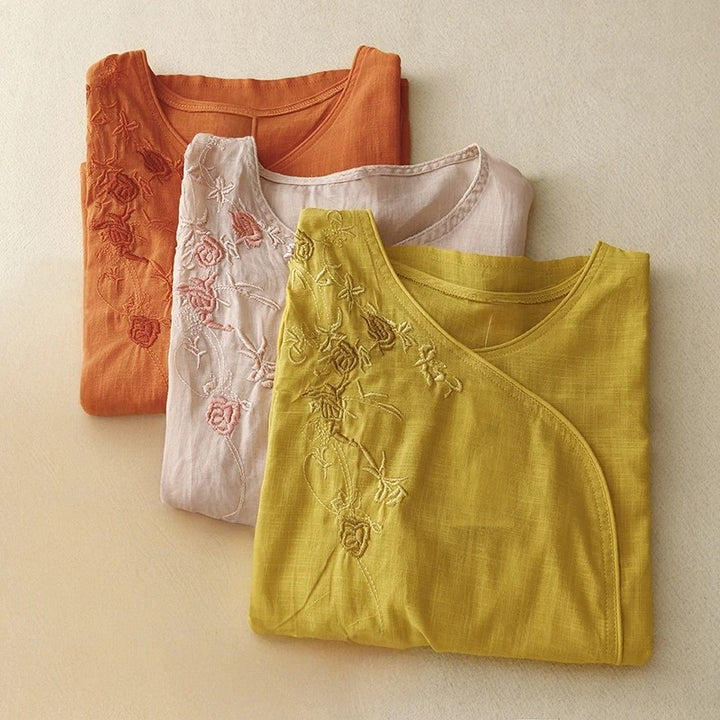 VICTORIA LINEN BLOUSE