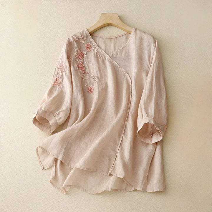 VICTORIA LINEN BLOUSE