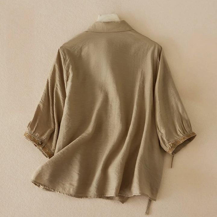 ANYA LINEN BLOUSE