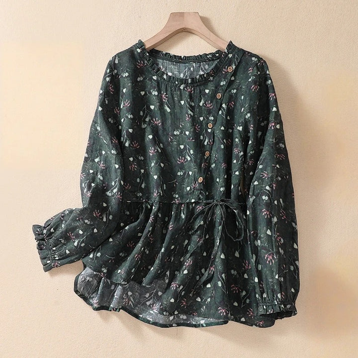 AURA LINEN BLOUSE