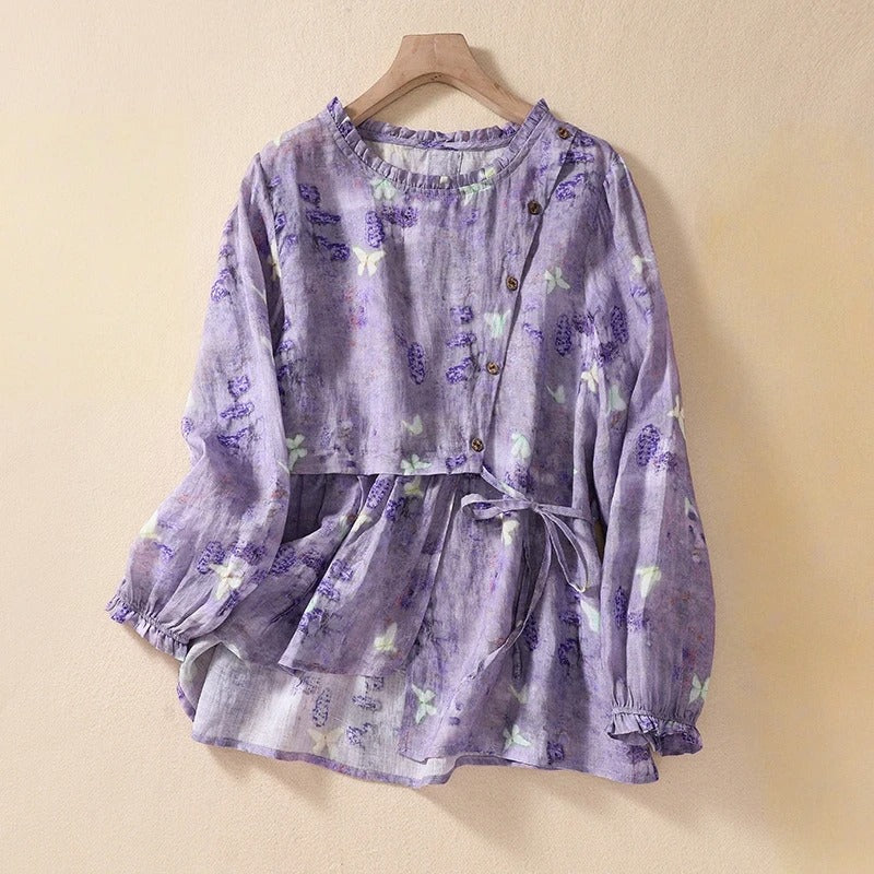 AURA LINEN BLOUSE