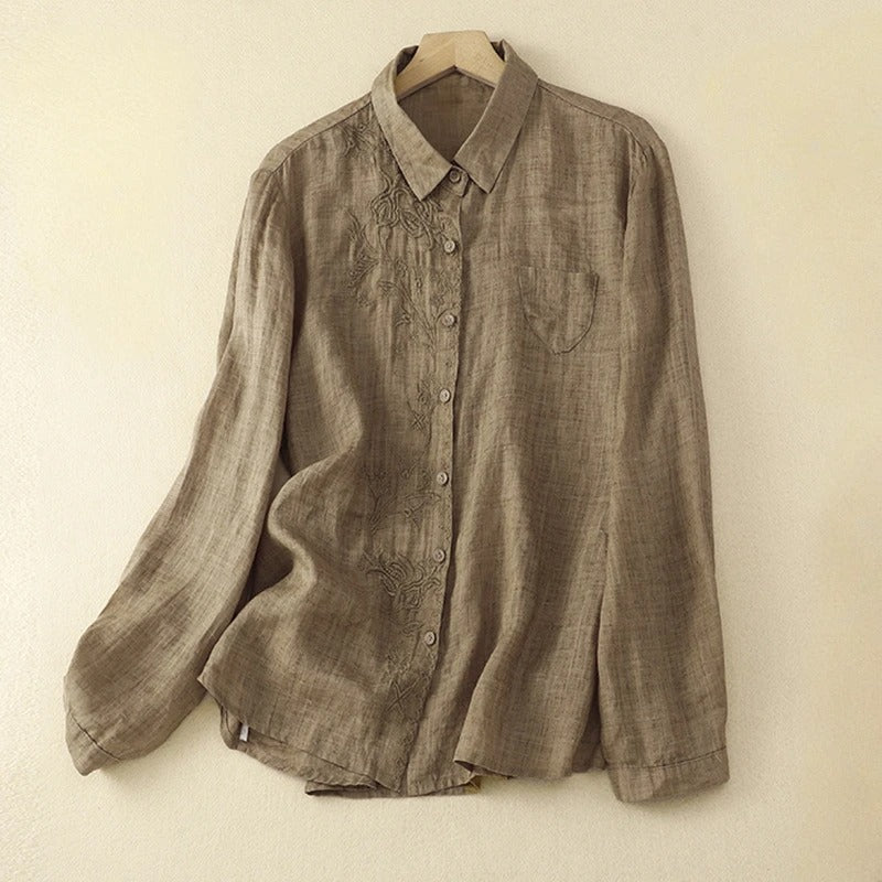 KEIRA LINEN BLOUSE