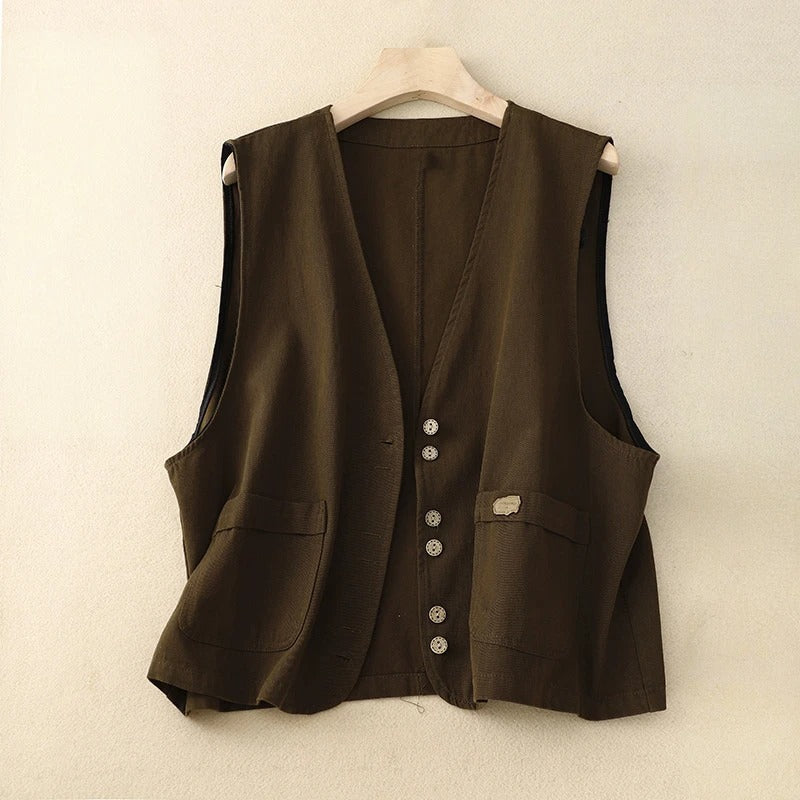 HELENA LINEN VEST