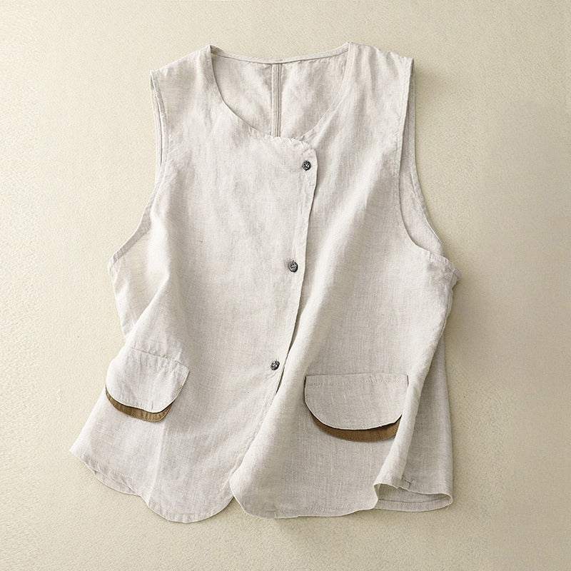 TERRA LINEN VEST