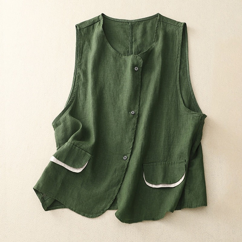 TERRA LINEN VEST