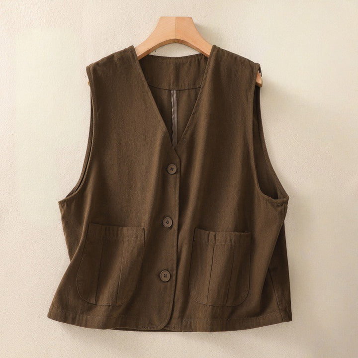 DANA LINEN VEST