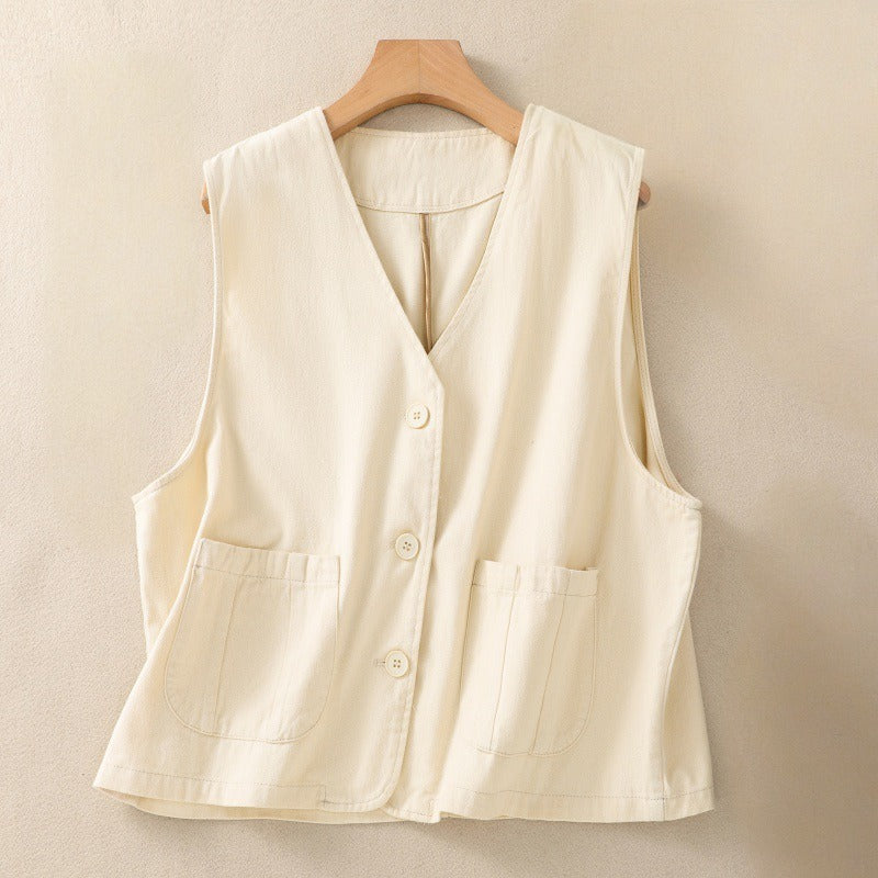 DANA LINEN VEST
