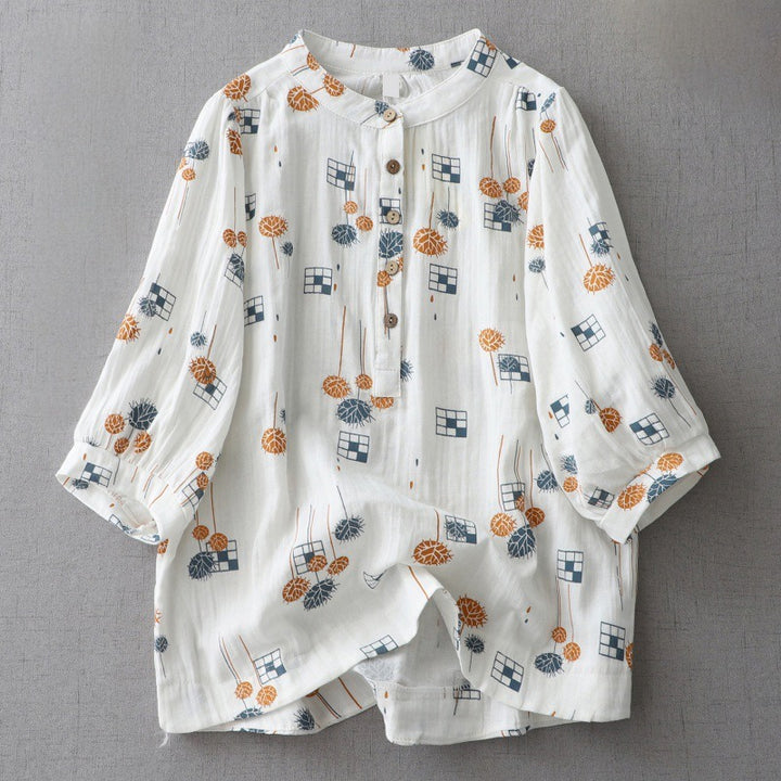 NINA LINEN BLOUSE
