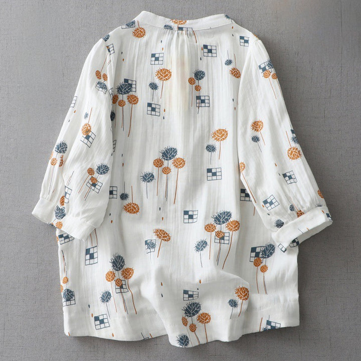 NINA LINEN BLOUSE