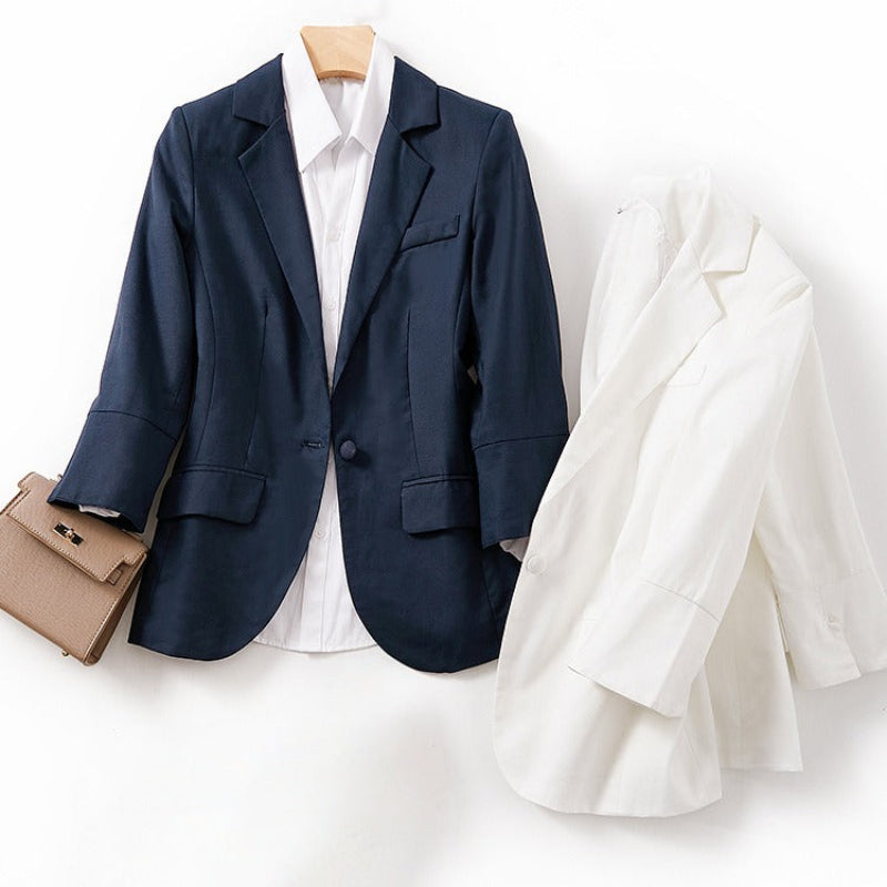 AYALA LINEN BLAZER