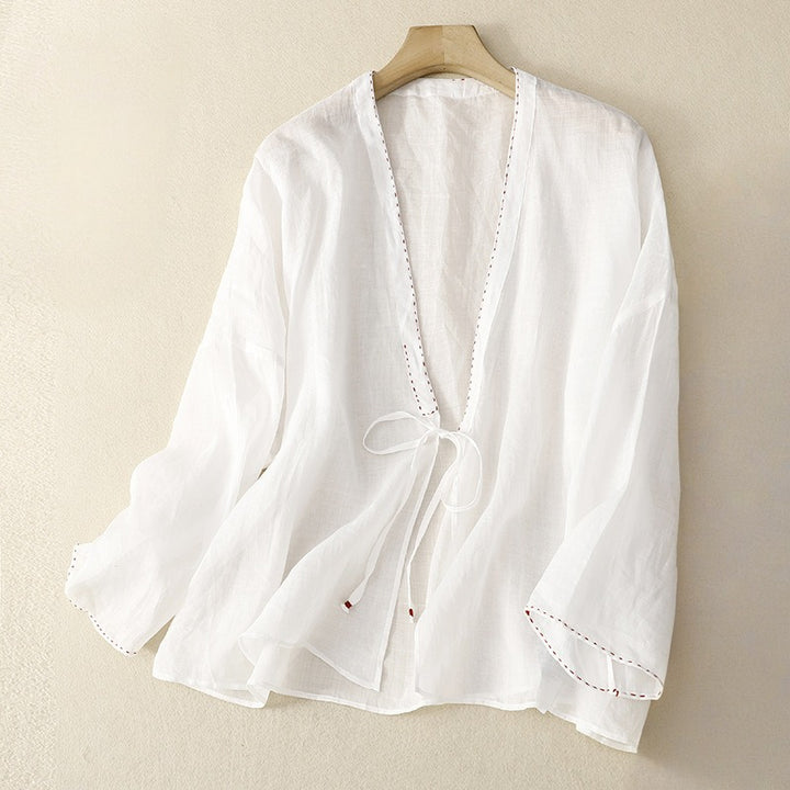 FIONA LINEN BLOUSE