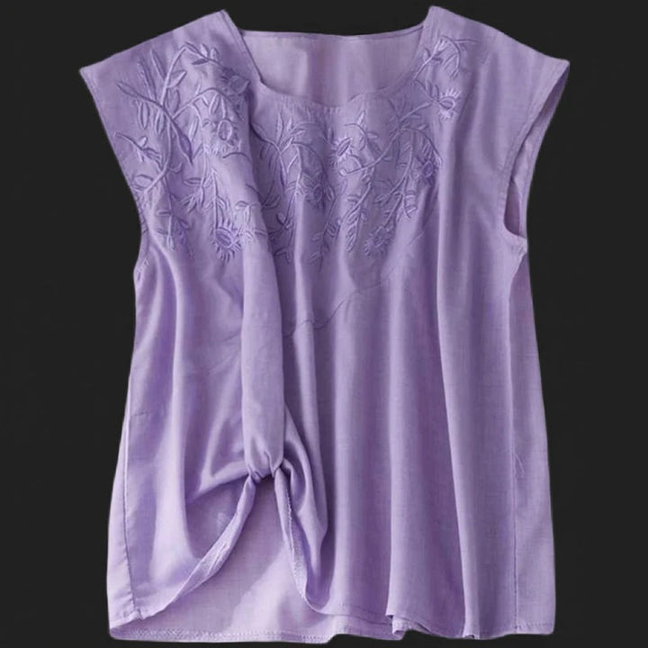 MELANIA LINEN BLOUSE