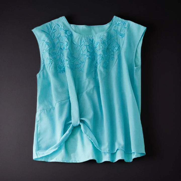 MELANIA LINEN BLOUSE