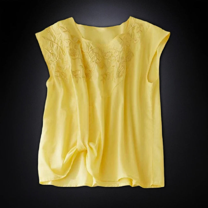 MELANIA LINEN BLOUSE
