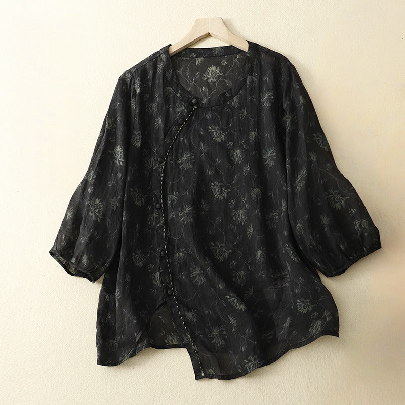 ADELA LINEN BLOUSE