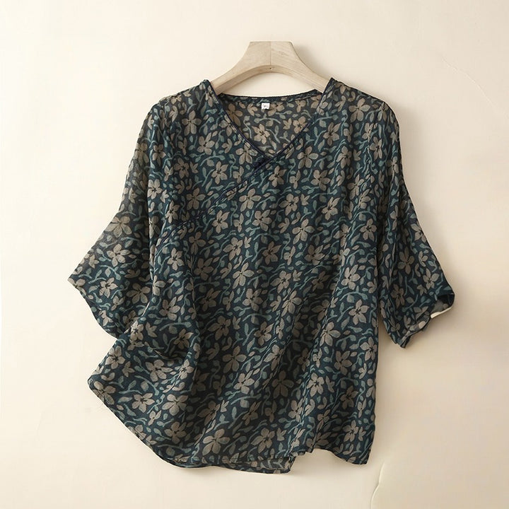 ARIA LINEN BLOUSE